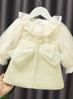 Kids Dress For Girls Korean Style Autumn New Toddler Girls