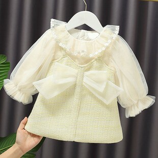 Kids Dress For Girls Korean Style Autumn New Toddler Girls