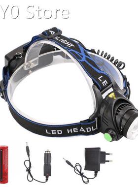 LED Headlight 5000lm XML T6 LED Headlamp Zoomable Head Flash
