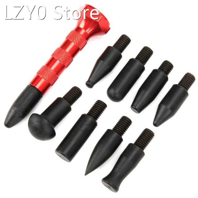 Tap Down Pen Dent Tap Tool with 9 Different Heads Aluminum A