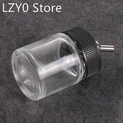 Airbrush Glass Bottle Jar Standard Air Brush Suction Lid Pum