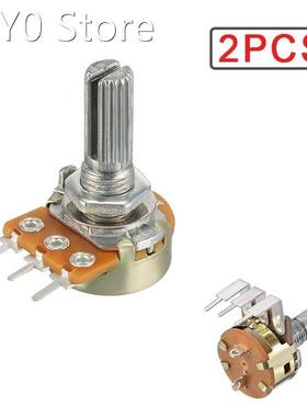 2PCS WH148 Linear Potentiometer 15mm Shaft With Nuts And Was