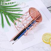 Des Pencil Gold Rose Container Pen Holder Home Pot Organizer