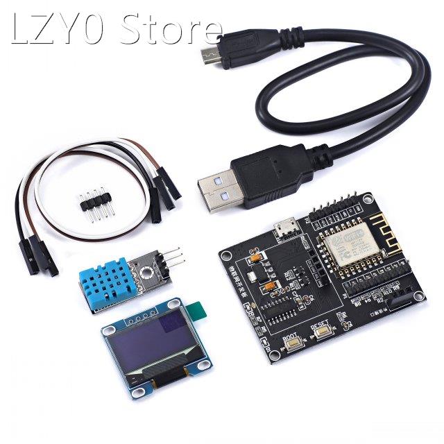 ESP8266 IoT Development Board + DHT11 humidity sensor +0.96