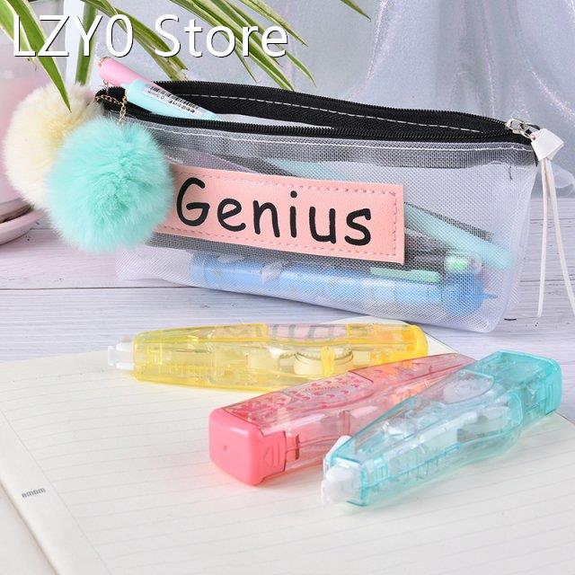 Transparent Mesh Pencil Case School Mesh Yarn Pencilcase Off