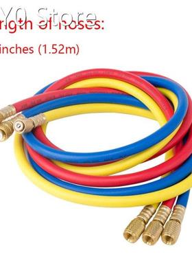 60 1.5m A/C Charging Hose Set for HVAC Air Condition Refrig