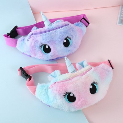 2021 Cute Unicorn Female Waist Bag Cartoon Kids Fanny Pack