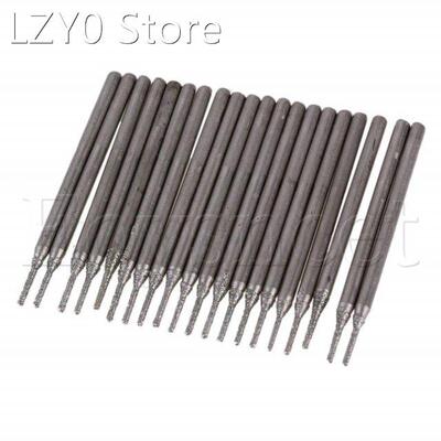 20 x 1mm Diamond Coated Tipped Solid Bits Jewelry Gems Drill