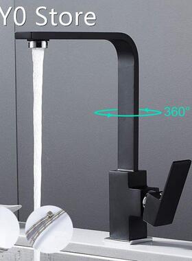 Kitchen Faucet Black 360 Degree Rotation Kitchen Sink Water