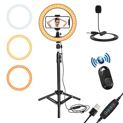 Selife Ring Lamp Metal Photography Tripod Stand LED Light Ce