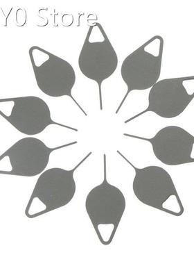 10PCS Sim Card Tray Removal Eject Pin Key Tool Stainless Ste