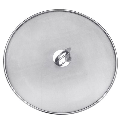 1pc Kitchen Oil Proofing Lid Filter Foldable Handle Frying