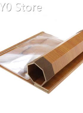 4X 12 Inch Practical Portable Yellow Wood Grain PMMA + Fibe