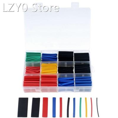 560PCS/Box 2:1 Polyolefin Heat Shrink Wrapped Shrinking Insu