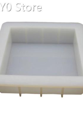 6 inch Square Cube Silicone Slab DIY Mold for Soap Making Ca