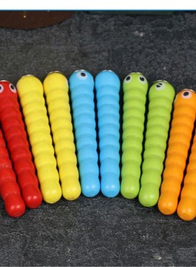 1 Wand + 5 Worms For Catch Worm Game Strawberry Grasping Ba