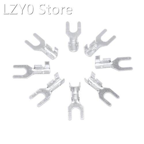 100pcs/lot ,3.2mm furcation Terminal Wire Naked Connector Fo