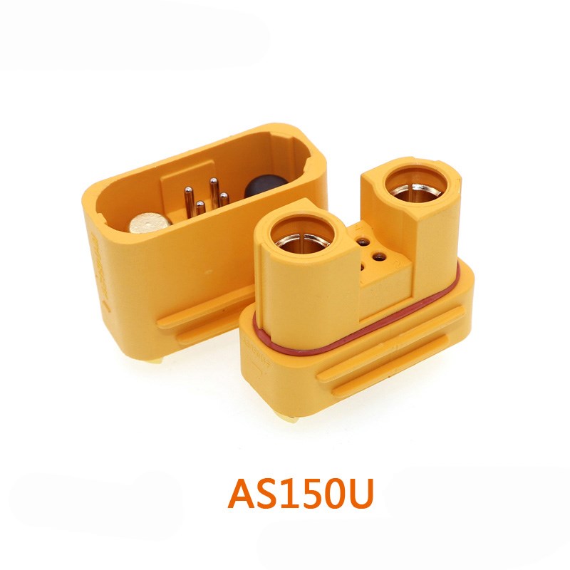 2PCs Amass AS150U Plug Connector 2.0mm Banana Head 18AWG An