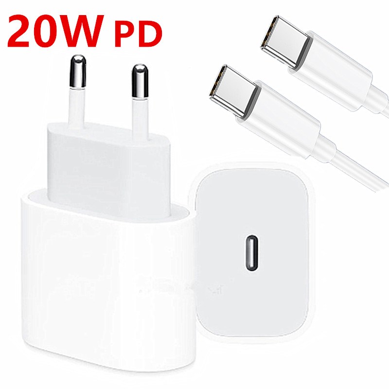 20W EU/US PD Plug PD Fast Charger for iPhone 12 USB C PD Qu