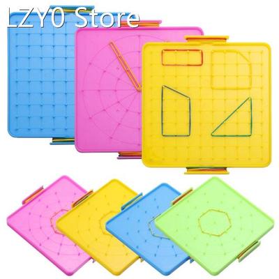Plastic Nail Plate Primary Math Nailboard Tool Geometry Demo