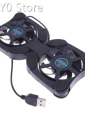 Foldable Air Cooling Fan USB Quiet Laptop Radiator With 2 Fa