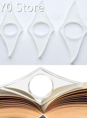 1PC Multi-function Acrylic Thumb Book Support Book Page Hold