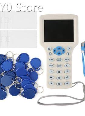English 10 Frequency RFID Reader Writer Copier Duplicator IC