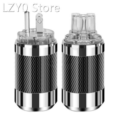 US Plug Male Female Audio Jack HiFi Audio Speaker Power Conn