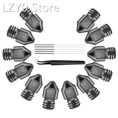 0.4 mm MK8 Ender 3 Nozzles Set Included 3D Printer Hardened