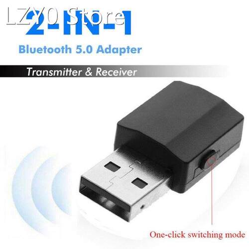 1Pc Bluetooth-compatible 5.0 Wireless USB 2 in 1 Adapter 3.5
