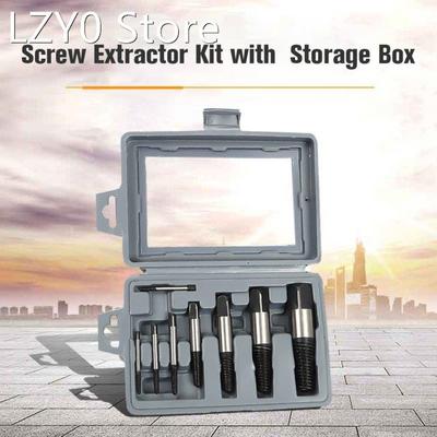 KKMOON 8pcs/set Screw Extractors Alloy Steel Tap Triangle Va