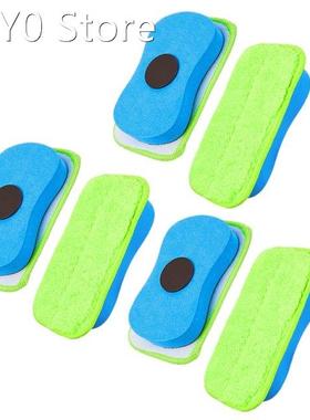 6Pcs Microfiber Dustless Chalk Eraser Magnetic Chalkboard Er