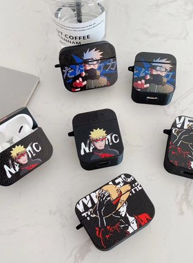Cartoon Naruto Luffy Kakashi One Piece leather Earphone Hea