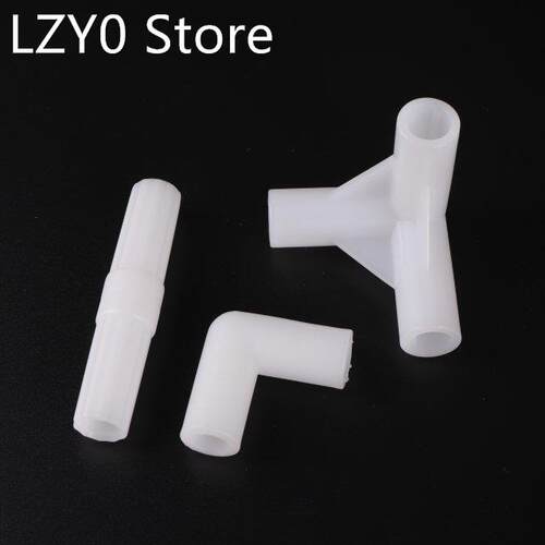 Plastic Inner Diameter 8mm Tee Elbow Straight Connector Irri