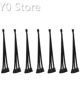 10 Pieces 1 Point 3 4Pin Extension Cable Pwm Cooling Fan Hub