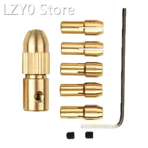8Pcs Electric Drill Bit Kit Chuck Adapter Collet 0.5-3mm Min