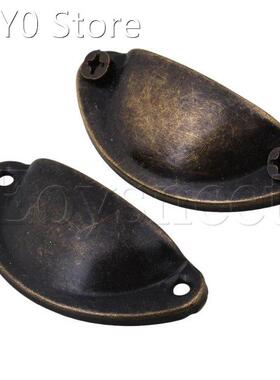 10pcs Vintage Door Pull Handle for Medicine Cabinet Green Br