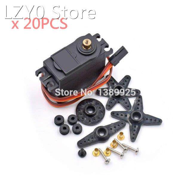 20PCS/LOT MG996R MG996 Metal Gear RC Servo High Speed &