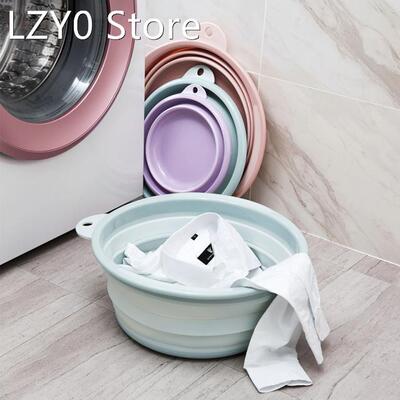 Portable Foldable Washbasin Folding Bucket Collapsible Silic