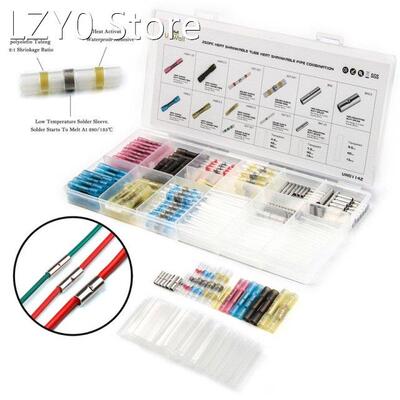 260 PCS Soldered Sleeve tube Splice Terminal+Heat Shrink But