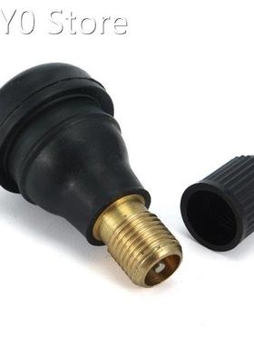 5pcs Auto TR412 Tire Valve Stems Short Black Rubber Tyre Tub