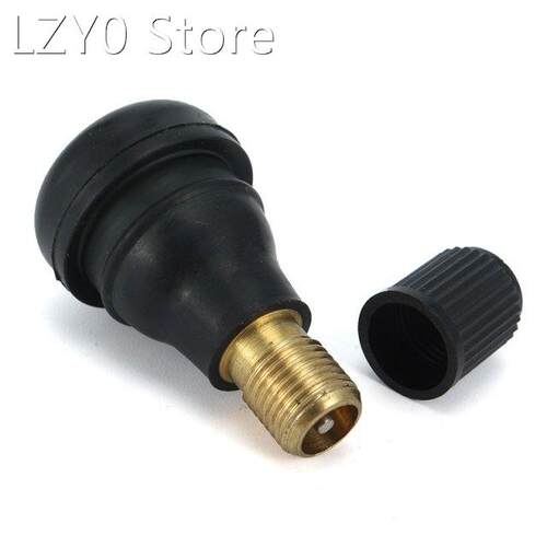 5pcs Auto TR412 Tire Valve Stems Short Black Rubber Tyre Tub