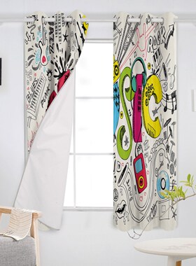 Music Posters Punk Window Treatments Curtains Valance Livin