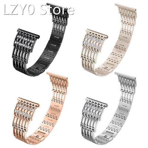 Stainless Steel Rhinestone Wriststrap Watch Belt Band Chic D