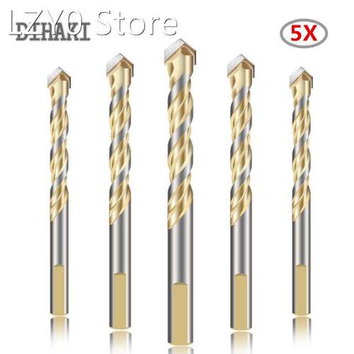 5 PCS/Set Triangle Drill Bit Tiling Cement Multi Purpose Cer