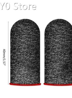2 Pcs Phone Games Sweat-Proof Finger Gloves Thumbs Finger Co