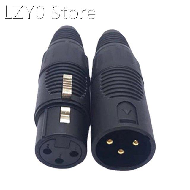 3 Pin Male/Female XLR 35 Jack Connector Electrical Adapter P
