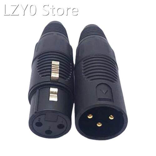 3 Pin Male/Female XLR 35 Jack Connector Electrical Adapter P