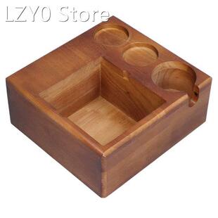 Coffee Tamper Stand Portafilter Stand Beech Coffee Knock Box