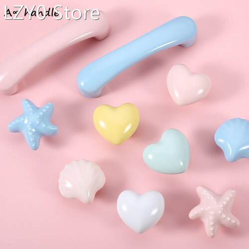 8A Ceramic Handle Children Room Handle Moon Star Cupboard